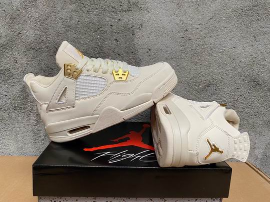 Air Jordan 4 Sail AQ9129-170 Men's Women's Basketball Shoes AJ4 White Golden-26